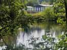 View of one of the lil lake/pond