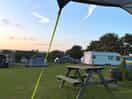 Evening sunset from pitch.
