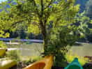Plenty of chairs to sit by the river