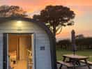 Sunset with front door