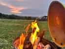 Bonfire by the sunset