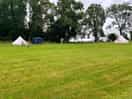 Plenty of space between tents