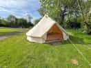 Beautiful bell tent by the river