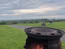 Kids loved roasting marshmallows in the fire pit