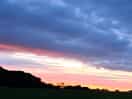 Sunset at tranwell farm and campsite