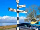 Signpost in bowness