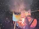 Toasting marshmallows