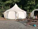 Tent and kitchen area