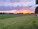 Lovely evening with views across the fields.
