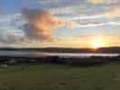Sunset from pitch.