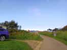 Lovely blue skys, path upto pod