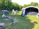 Our large tent on belan pitch