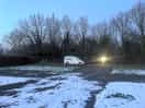 Crazy campers in the snow!