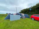 Plenty of room to pitch our large tent and park the car next to it.