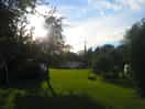 Nice scene, church in background