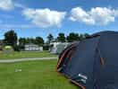 Tent up. clear skies.