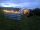 Our set up by night