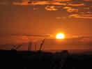 Sun setting