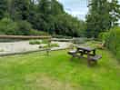 The picnic area by the river