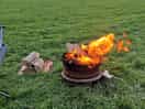 Campsite with firepits