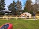 Private area for bell tent residents.