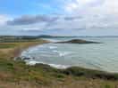 The ile salgren, plage ty an quer and plage saint anne palud with high tide