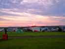 Campsite sunset