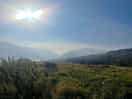 Blue skies and sun over yr wydffa