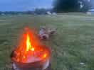 Evening fire view