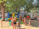 Activity kids next to our caravan!
