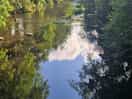River running behind site