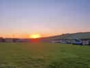 Sunset view in the campsite.