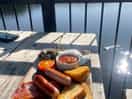 Breakfast with a view at the lakeside cafe!