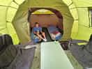 Inside the tent