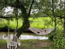 Bohemian swing and hammock