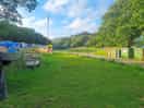 View from the toilet and shower block.
