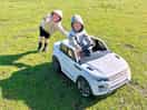The farm car kept kids entertained