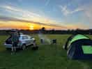The camp site and wonderful view of the mountains. beautiful place to watch the sunset.