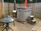 Wood fired hot tub, absolutely amazing.