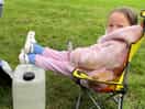 My granddaughter chilling