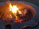 Tea and supper by the fire.