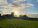 Sunset on site