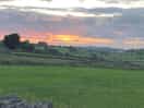 Sunset as we walked back from the pub