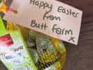Free chocolates delivered to our pitch on easter sunday ☺️