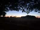 Beautiful sunset from the campsite walkways