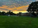 Evening sky from the tent