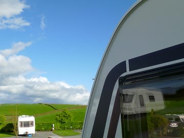 Hardstanding pitches with electric hook-up