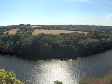 Aerial view of the river
