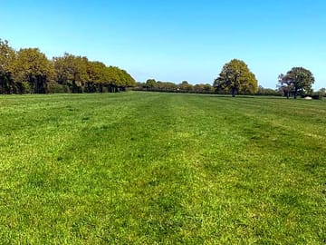 View across the camping area