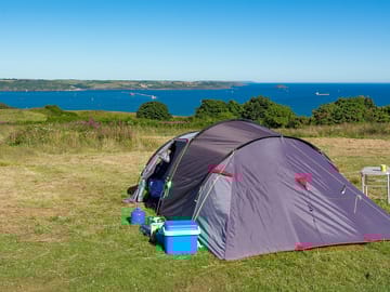 Wild camping with stunning views